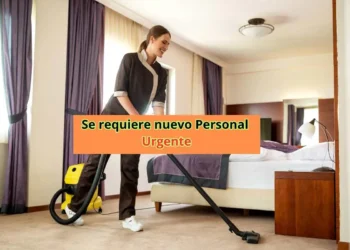 Trabajo de limpieza en hoteles