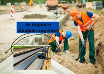 Se requiere albañiles urgentes