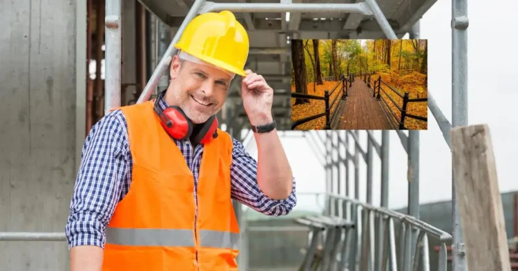 Albañiles en la Construcción de Parques