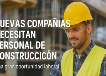 Nuevas compañías necesitan personal de construcción