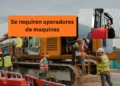 Se requiren operadores de maquinas